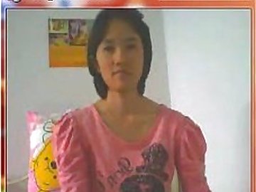 thai student on webcam