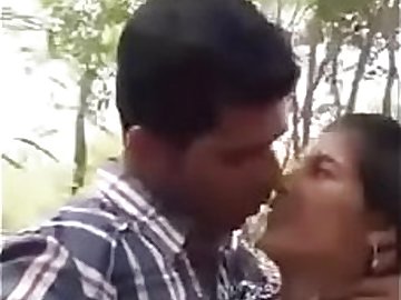 Cute Indian lover having sex at park