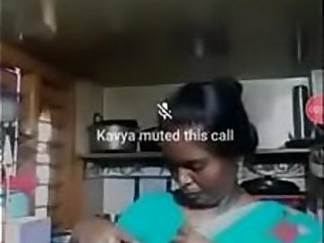 kaviya aunty on video call