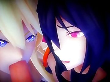 MMD Cakeface NagatoampIowa cosplay