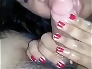 Indian girl sucking cock